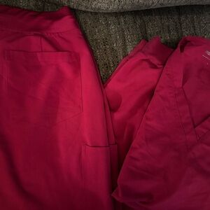 Mandala Women's Pink Scrub Set